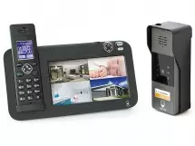 Kit interphone vidéo évolutif 200M DECT, 1 platine de rue, 1 platine de rue
