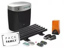 Pack Family Premium coulissant, OPEN 3 comfort + 2 télécommandes supp, OPEN 3 comfort + 2 télécommandes supp